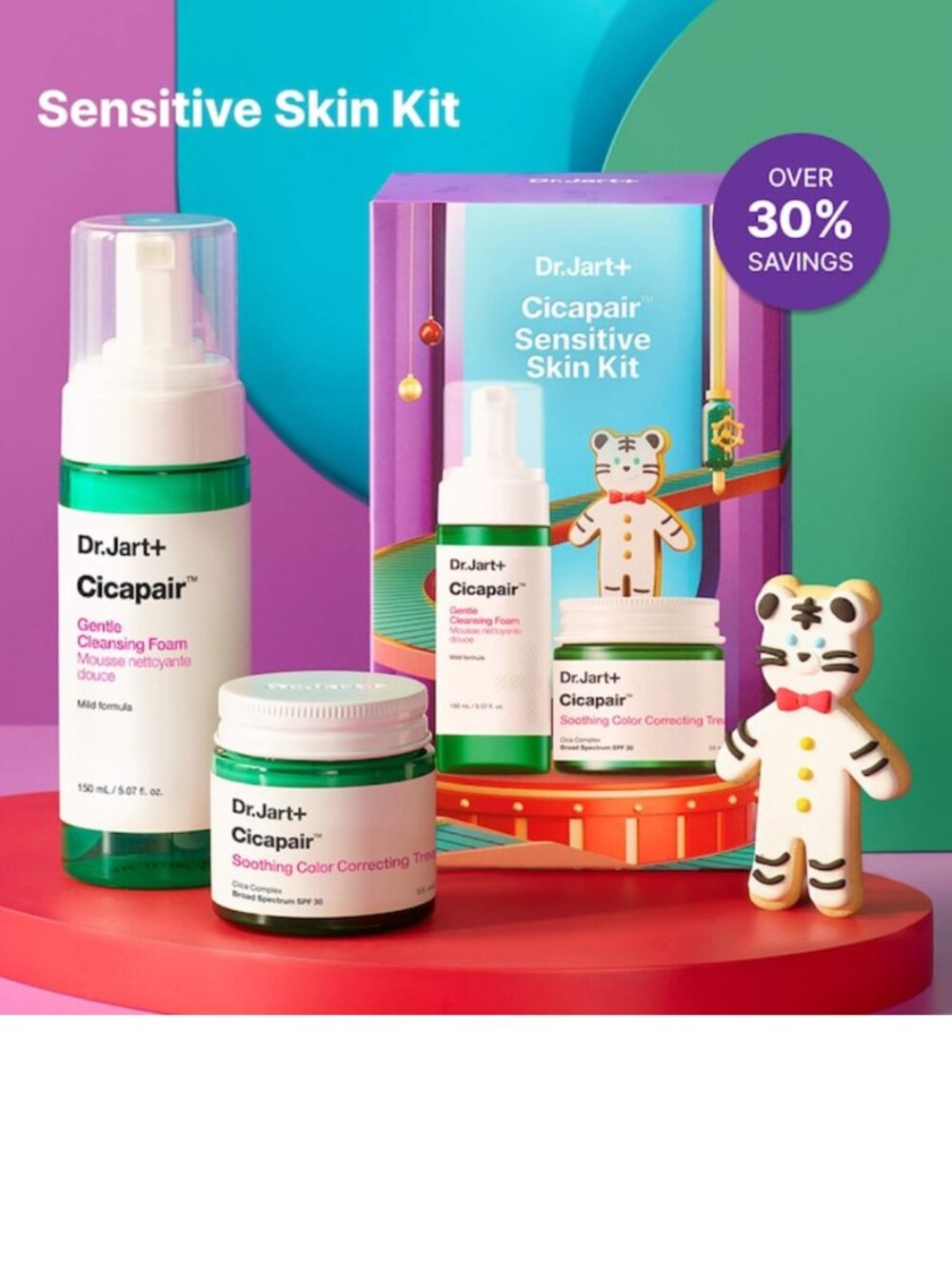 Dr. Jart Cicapair Sensitive Skin Set for Redness and Barrier Repair